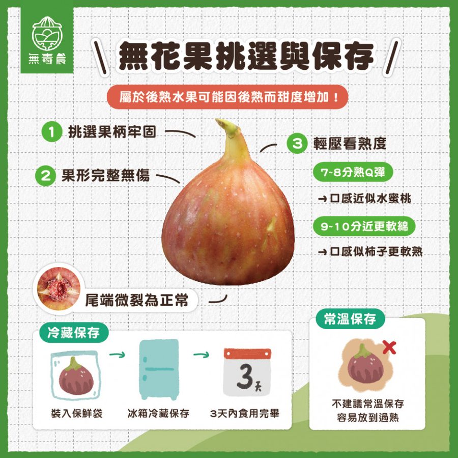 無花果挑選與保存